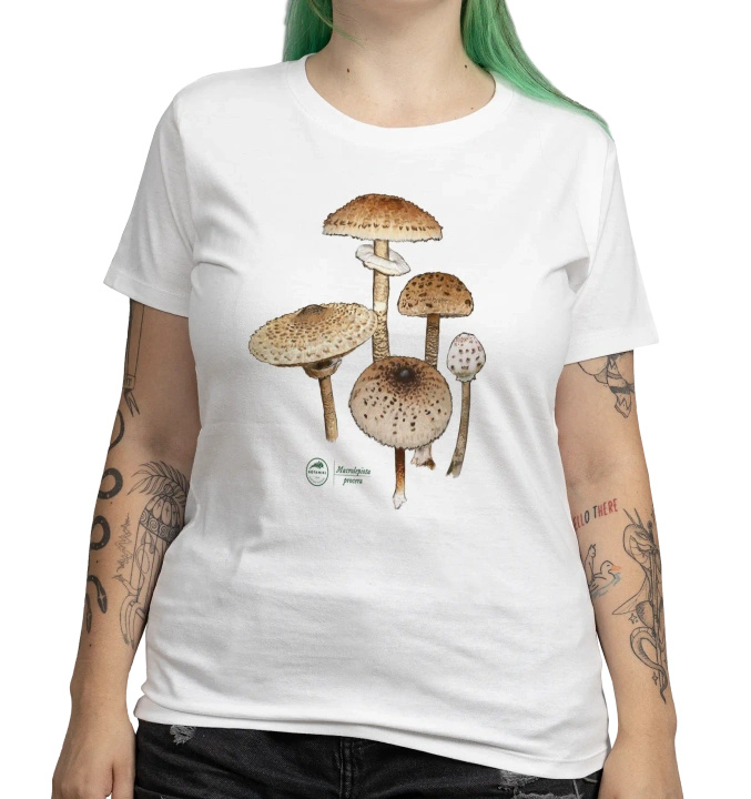 Parasol mushroom — women's t-shirt