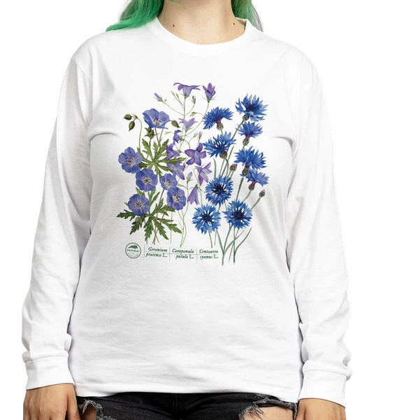 Blue meadow — long sleeve t-shirt unisex