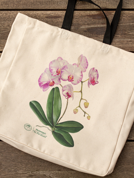 Orchid phalaenopsis — premium cotton bag