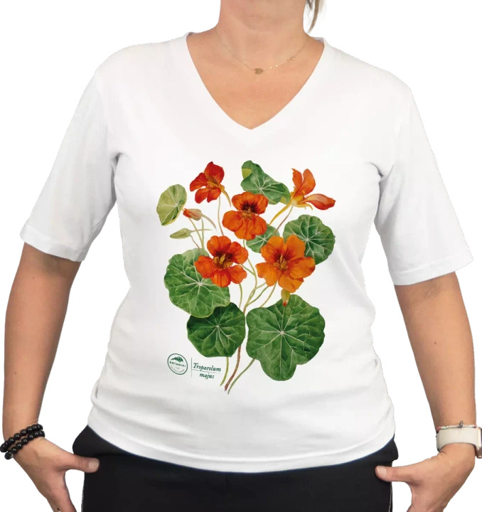 Garden nasturtiums — premium  t-shirt