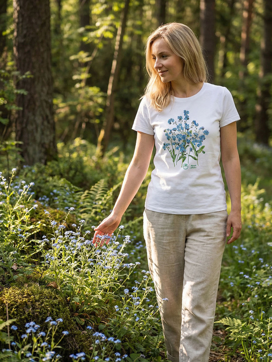 Forget-me-nots — women's t-shirt