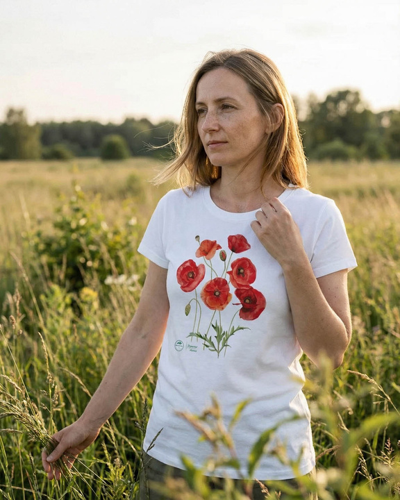 Common poppies — women's t-shirt