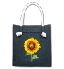 Common sunflower — premium felt bag