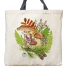 Autumn treasures of the woods — premium cotton bag