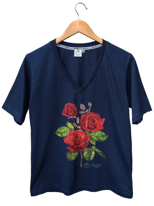 Rose 'Crimson Bouquet' — premium  t-shirt