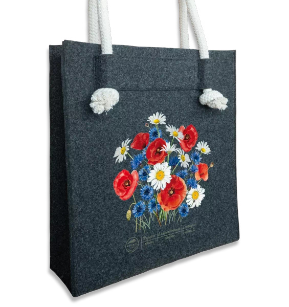 Wildflowers — felt bag