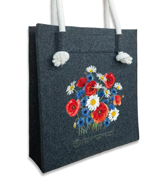 Wildflowers — premium felt bag