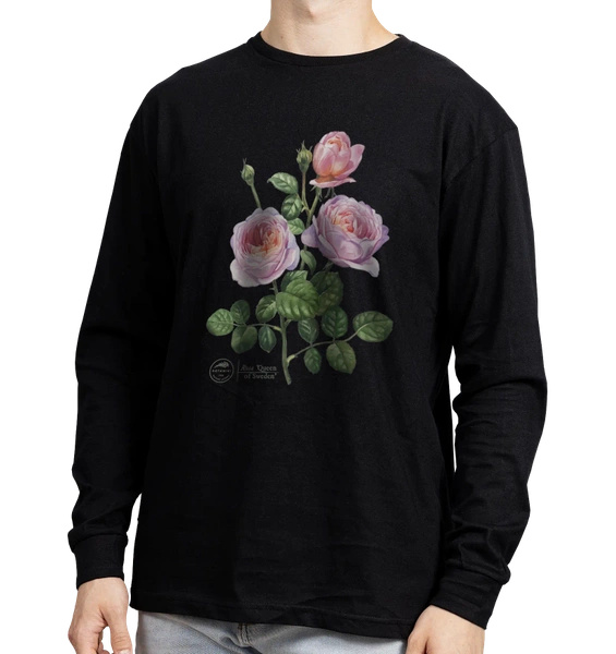 Rose 'Queen of Sweden' — long sleeve t-shirt unisex