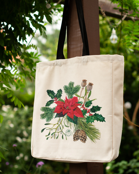 Winter bouquet — premium cotton bag