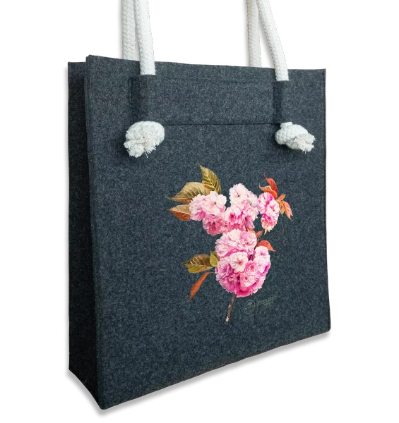 Cherry blossom 'Kanzan' — premium felt bag