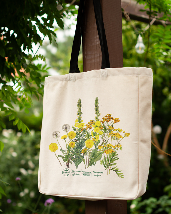 Golden herbs — premium cotton bag
