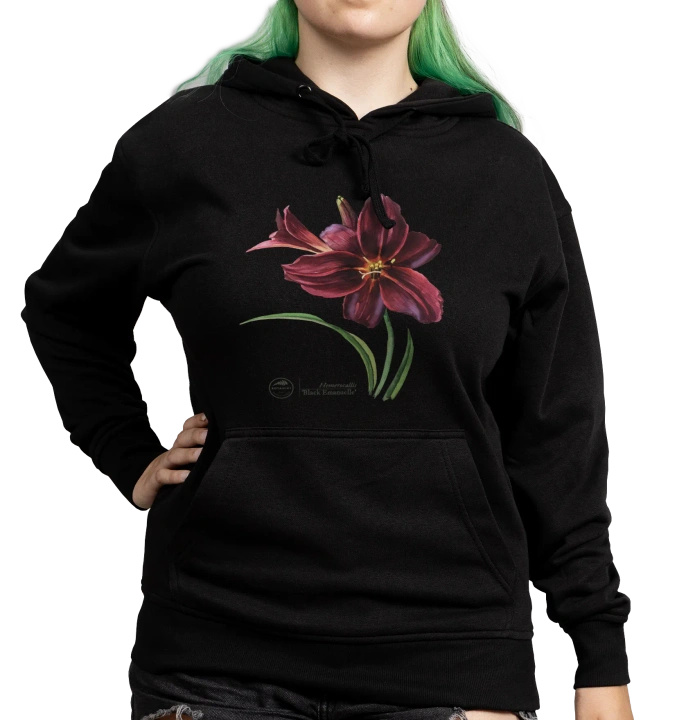 Daylilies 'Black Emanuelle' — hoodie