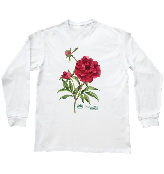 Chinese peony 'Red Magic' — long sleeve t-shirt