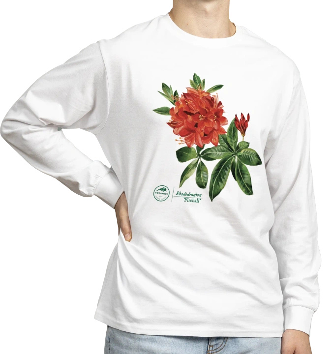 Rhododendron 'Fireball' — long sleeve t-shirt