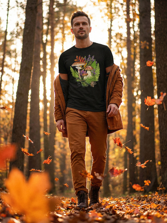 Autumn treasures of the woods — classic t-shirt