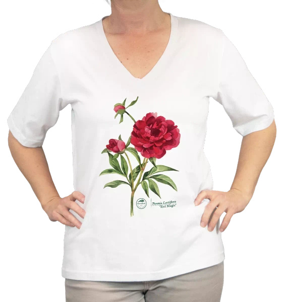 Chinese peony 'Red Magic' — premium  t-shirt