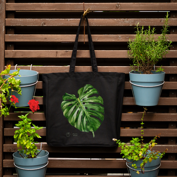 Swiss cheese plant — premium cotton bag