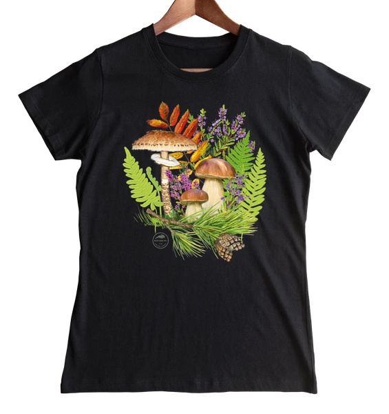 Autumn treasures of the woods — women's t-shirt