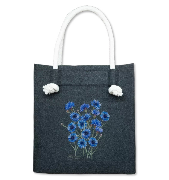 Cornflowers — premium felt bag