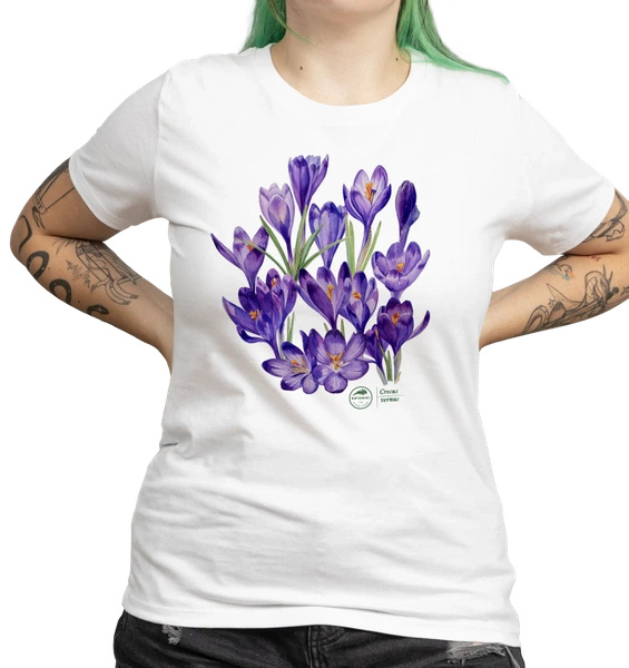 Spring crocus — women's t-shirt