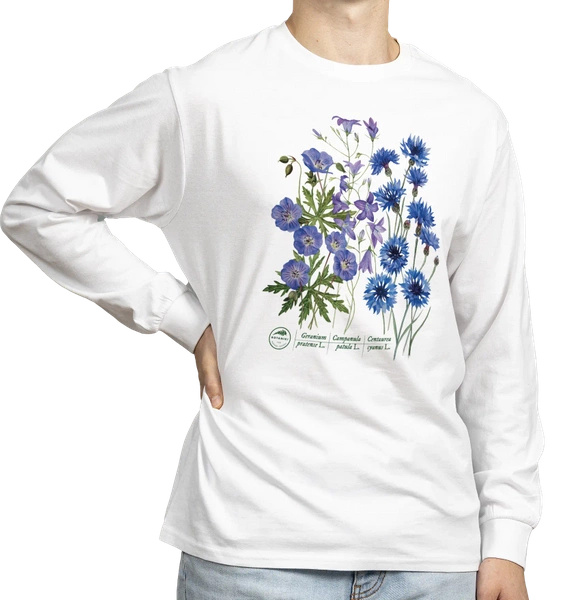 Blue meadow — long sleeve t-shirt unisex