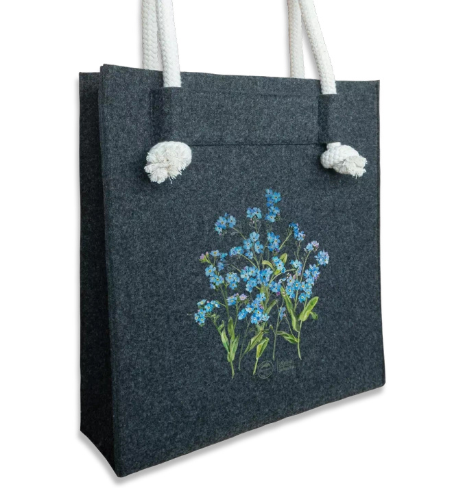 Forget-me-nots — premium felt bag