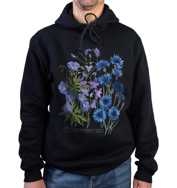 Blue meadow — premium hoodie