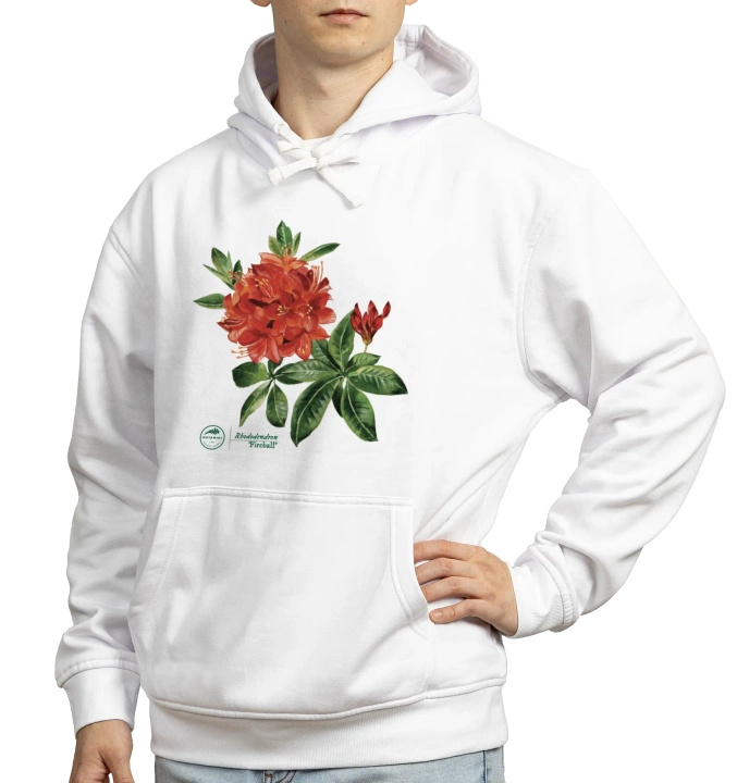 Rhododendron 'Fireball' — hoodie