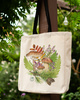 Autumn treasures of the woods — premium cotton bag