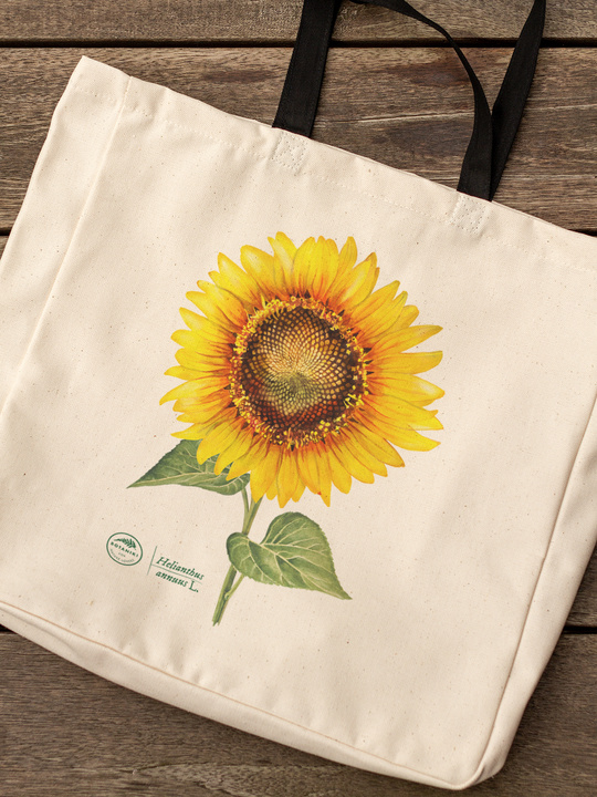 Common sunflower — premium cotton bag