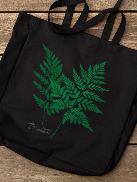 Leather fern — premium cotton bag