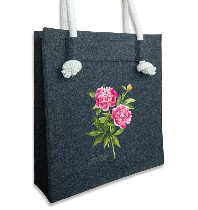Chinese peony 'Sorbet' — premium felt bag