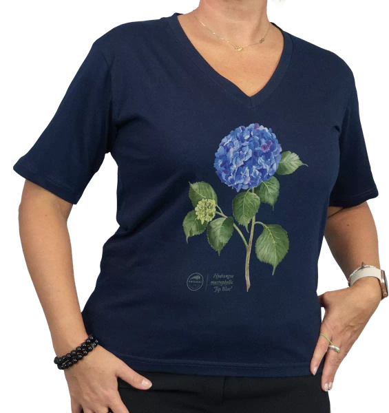 Hydrangea 'Jip Blue' — premium  t-shirt