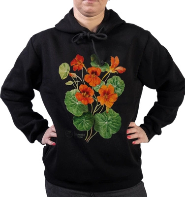 Garden nasturtiums — premium hoodie