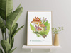 Autumn treasures of the woods — plant motif poster