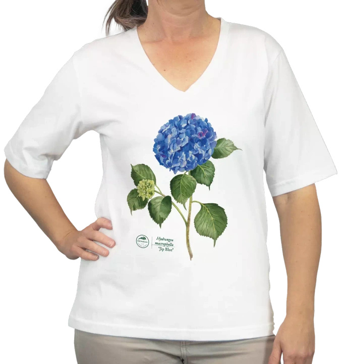 Hydrangea 'Jip Blue' — premium  t-shirt