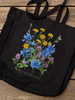 Roadside flowers — premium cotton bag