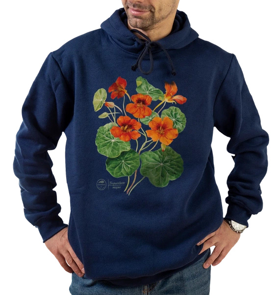 Garden nasturtiums — premium hoodie