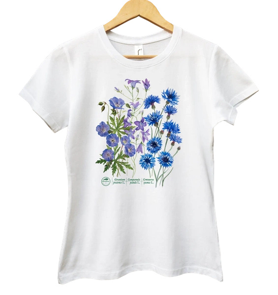 Blue meadow — women's t-shirt