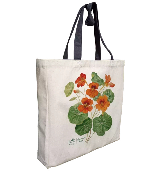 Garden nasturtiums — premium cotton bag