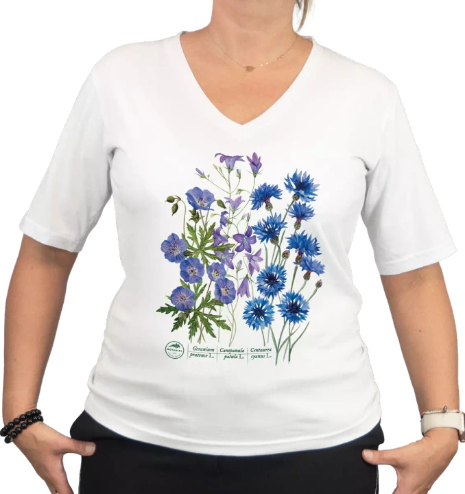 Blue meadow — premium t-shirt