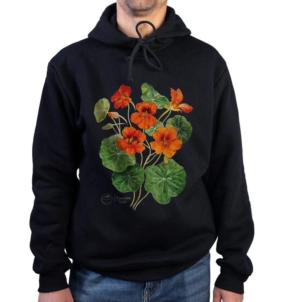 Garden nasturtiums — premium hoodie