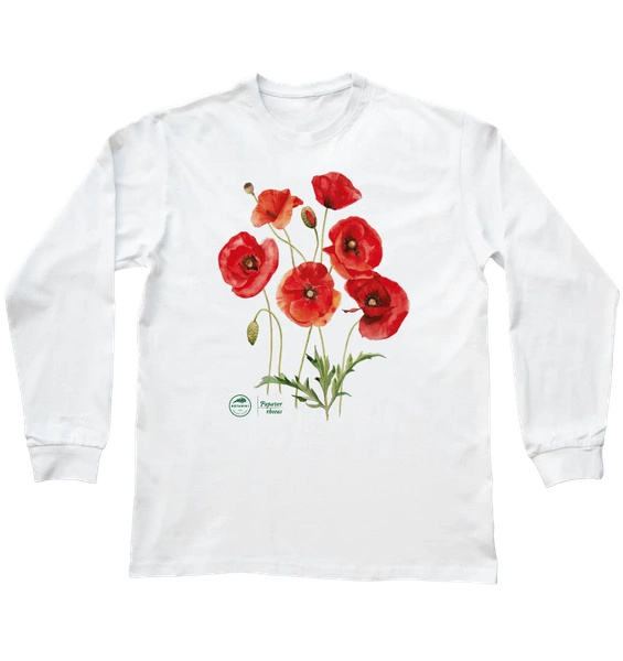 Common poppies — long sleeve t-shirt