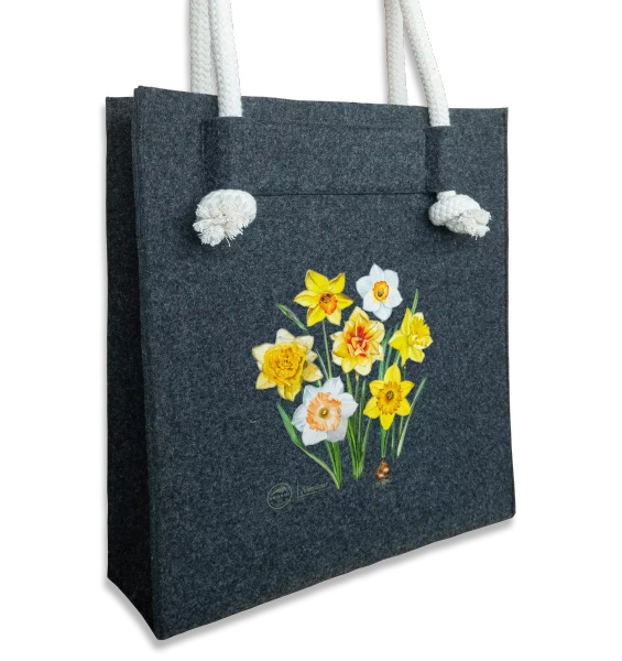 Daffodils — premium felt bag