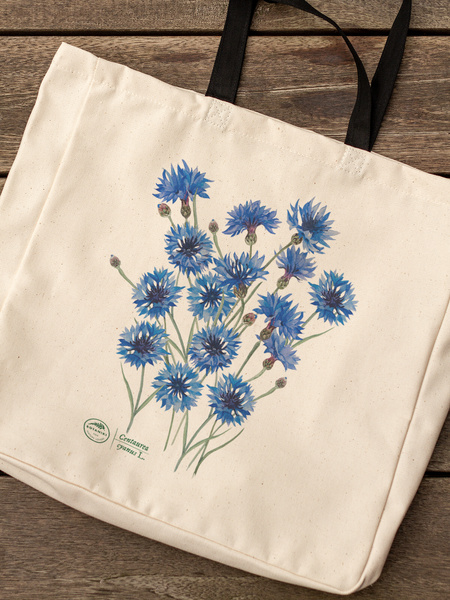 Cornflowers — premium cotton bag