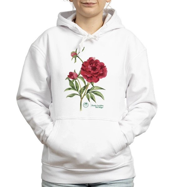 Chinese peony 'Red Magic' — hoodie