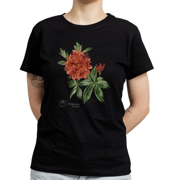 Rhododendron 'Fireball' — women's t-shirt