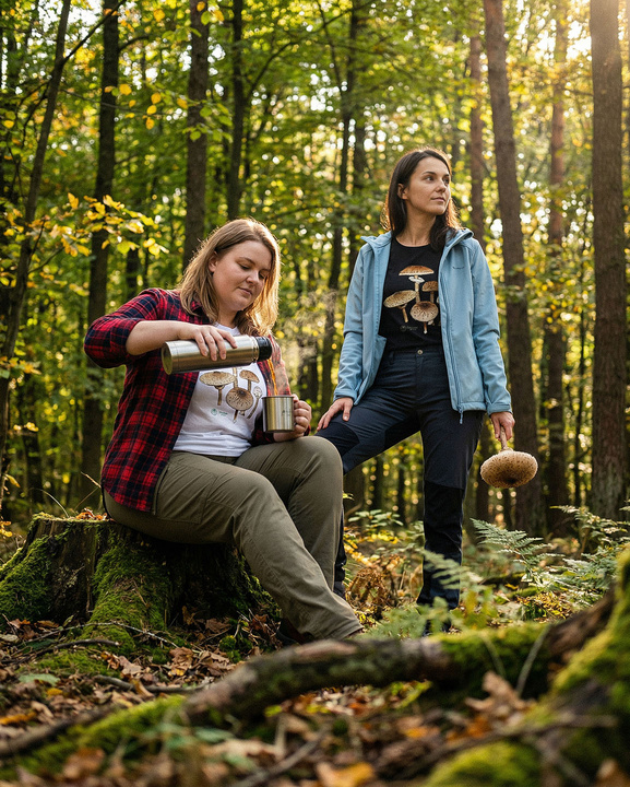 Parasol mushroom — women's t-shirt