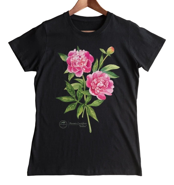 Chinese peony 'Sorbet' — women's t-shirt