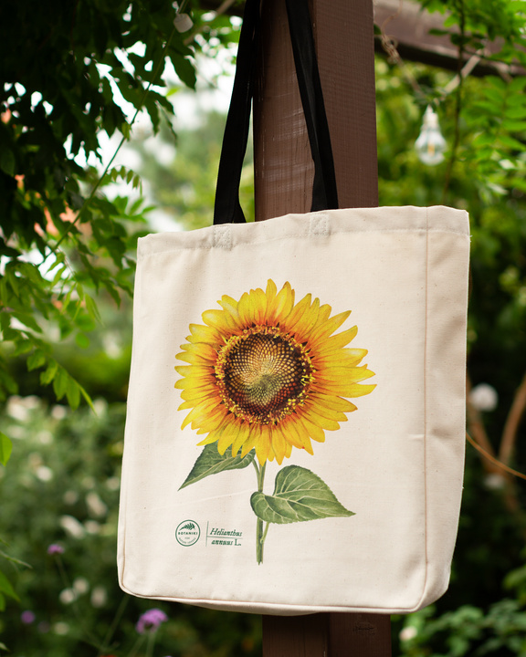Common sunflower — premium cotton bag